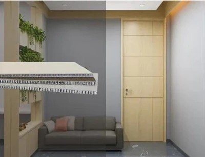 Panel ścienny z aluminium o strukturze plastra miodu SPC
